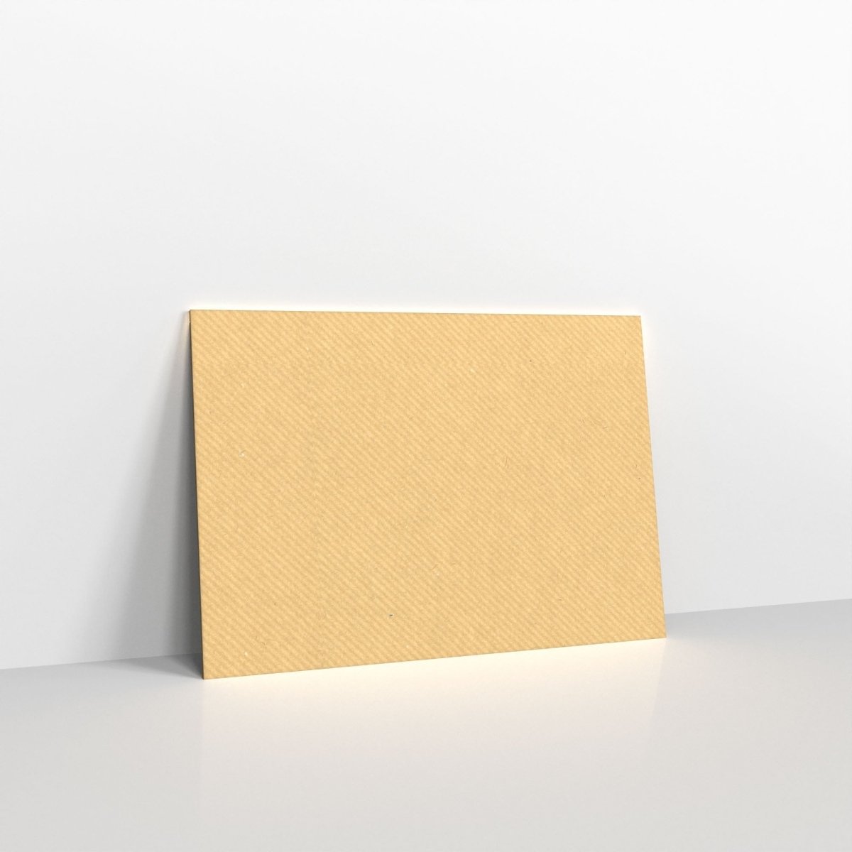 Brown Ribbed Gummed Greeting Card V Flap Envelopes - C5 - 162 x 229mm