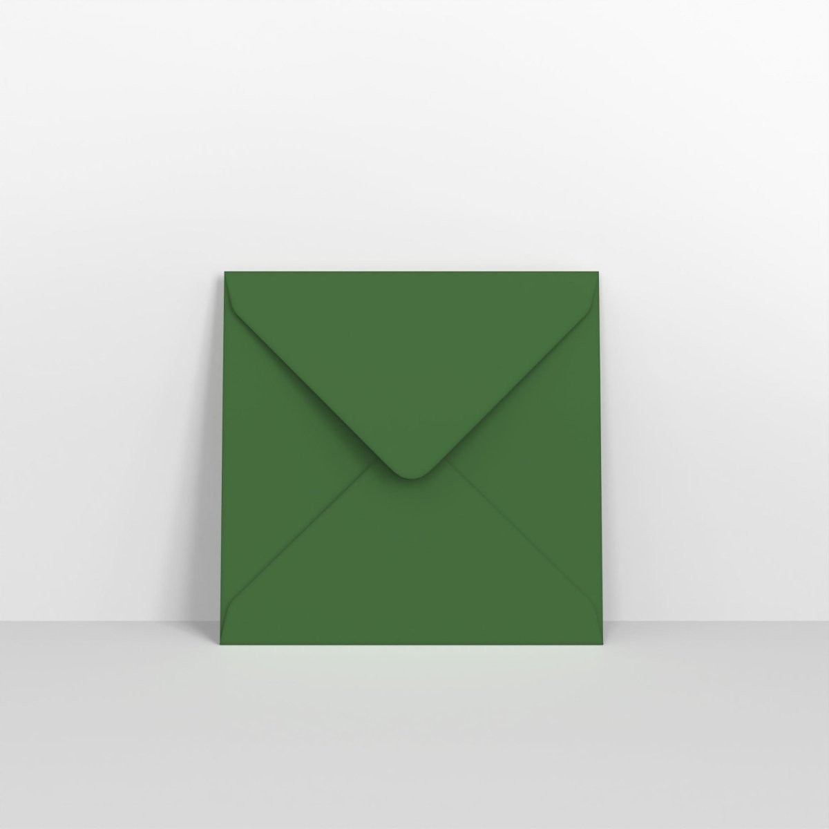 Green Coloured Gummed V Flap Envelopes - Square - 100 x 100mm