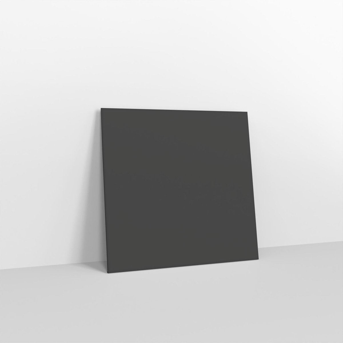 Black Coloured Gummed Greeting Card V Flap Envelopes - Square - 100 x 100mm