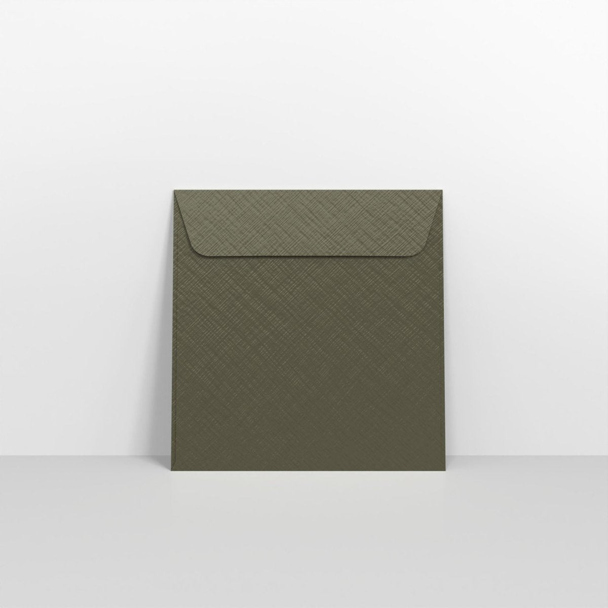 Champagne Green Textured Envelopes - Square - 130 x 130mm