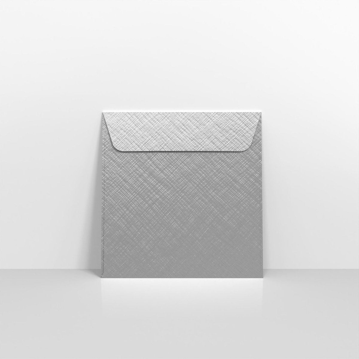 Silver Textured Envelopes - Square - 130 x 130mm