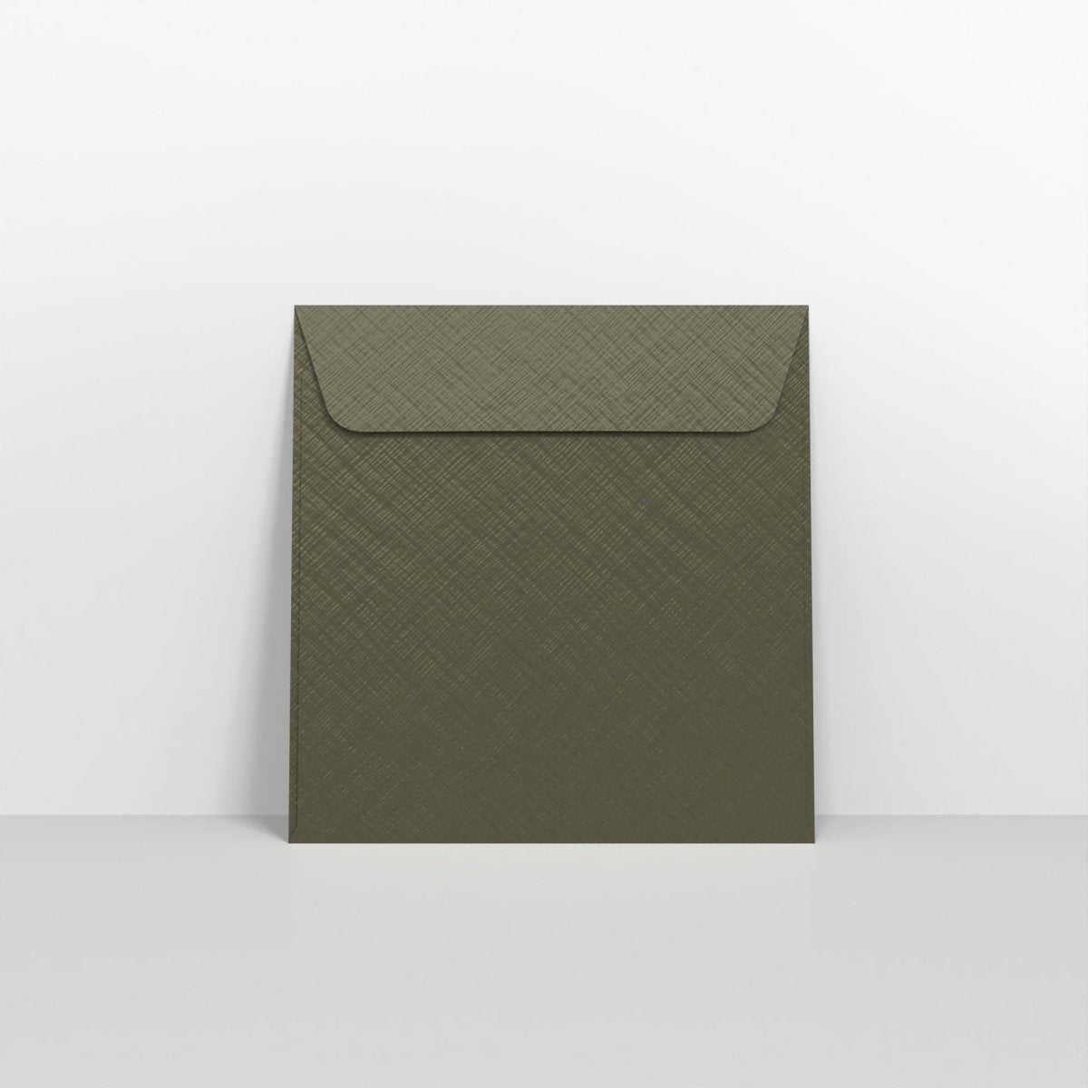 Champagne Green Textured Envelopes - Square - 155 x 155mm