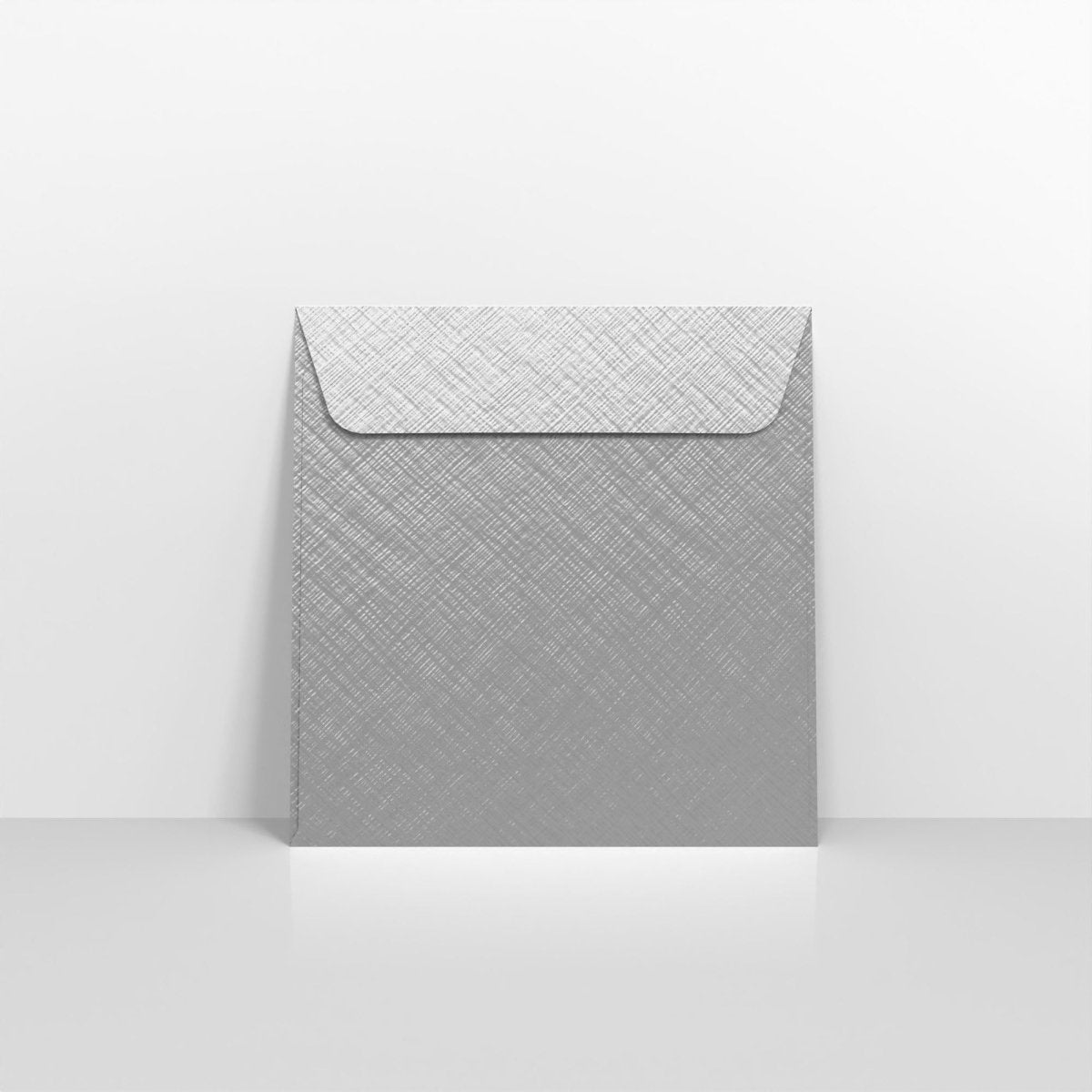 Silver Textured Envelopes - Square - 155 x 155mm