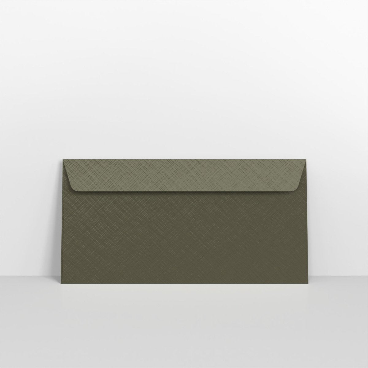Champagne Green Textured Envelopes - DL - 110 x 220mm