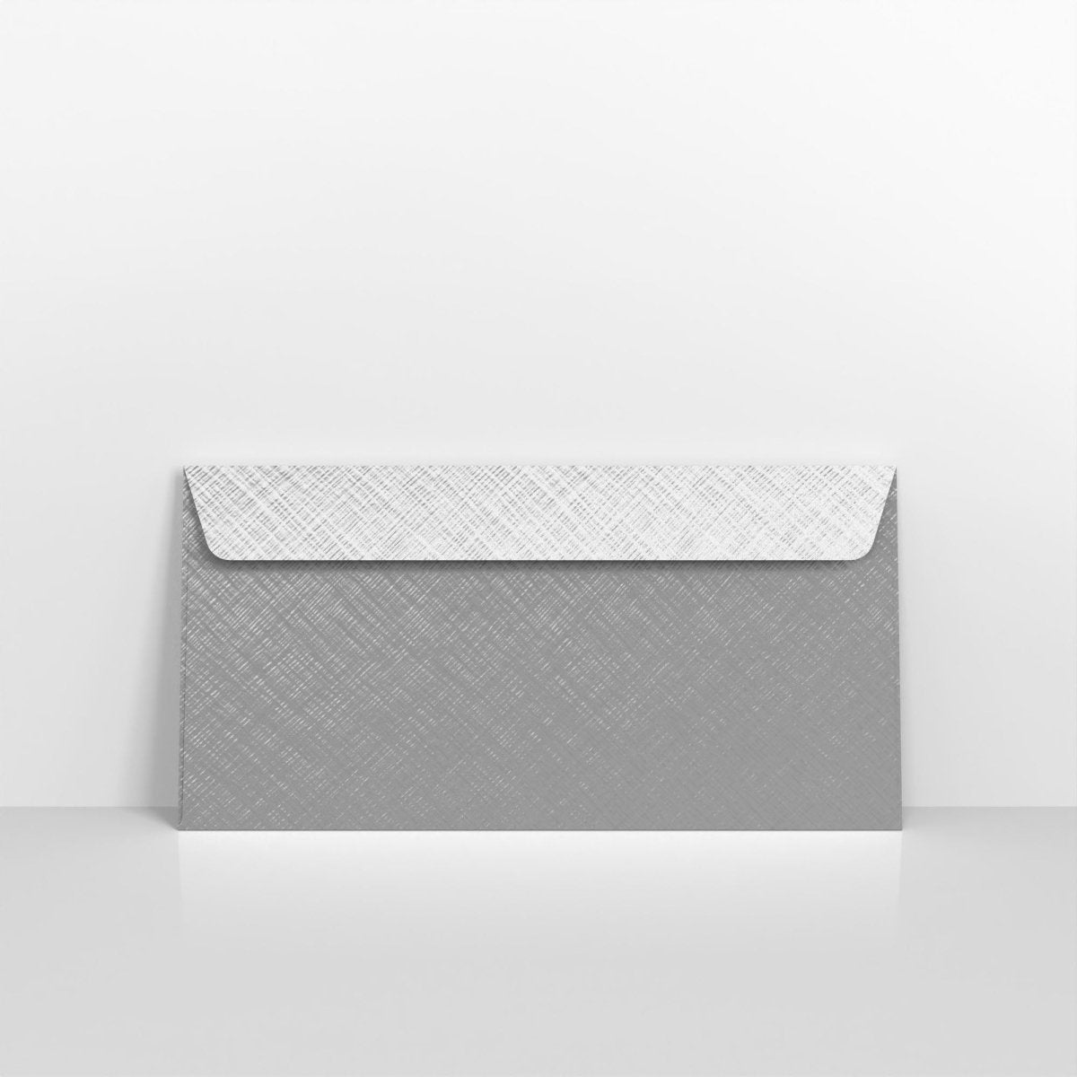 Silver Textured Envelopes - DL - 110 x 220mm