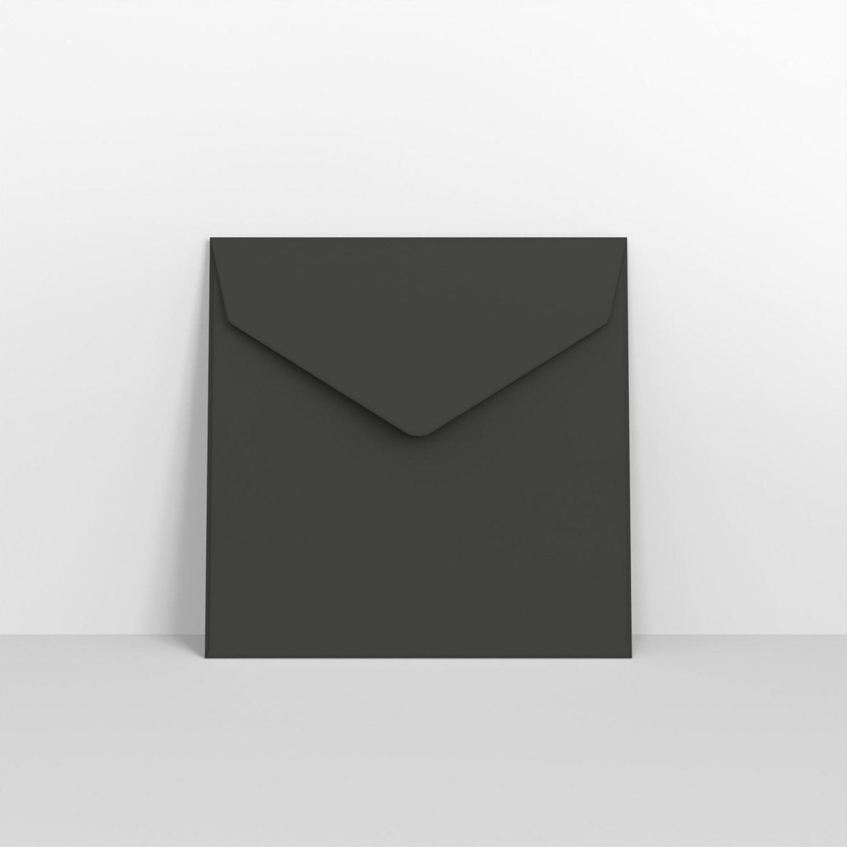 Black Coloured Peel and Seal V Flap Envelopes - Square - 155 x 155mm