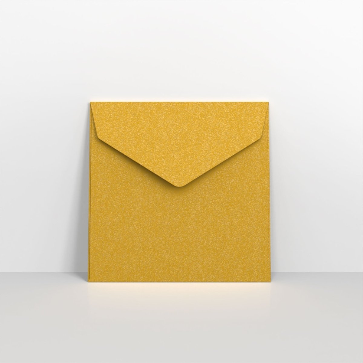 Gold Coloured Peel and Seal V Flap Envelopes - Square - 155 x 155mm