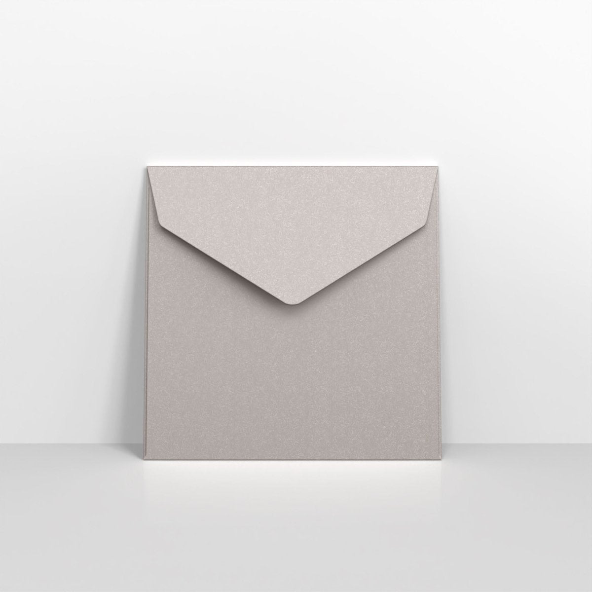 Silver Coloured Peel and Seal V Flap Envelopes - Peel and Seal Square - 155 x 155mm
