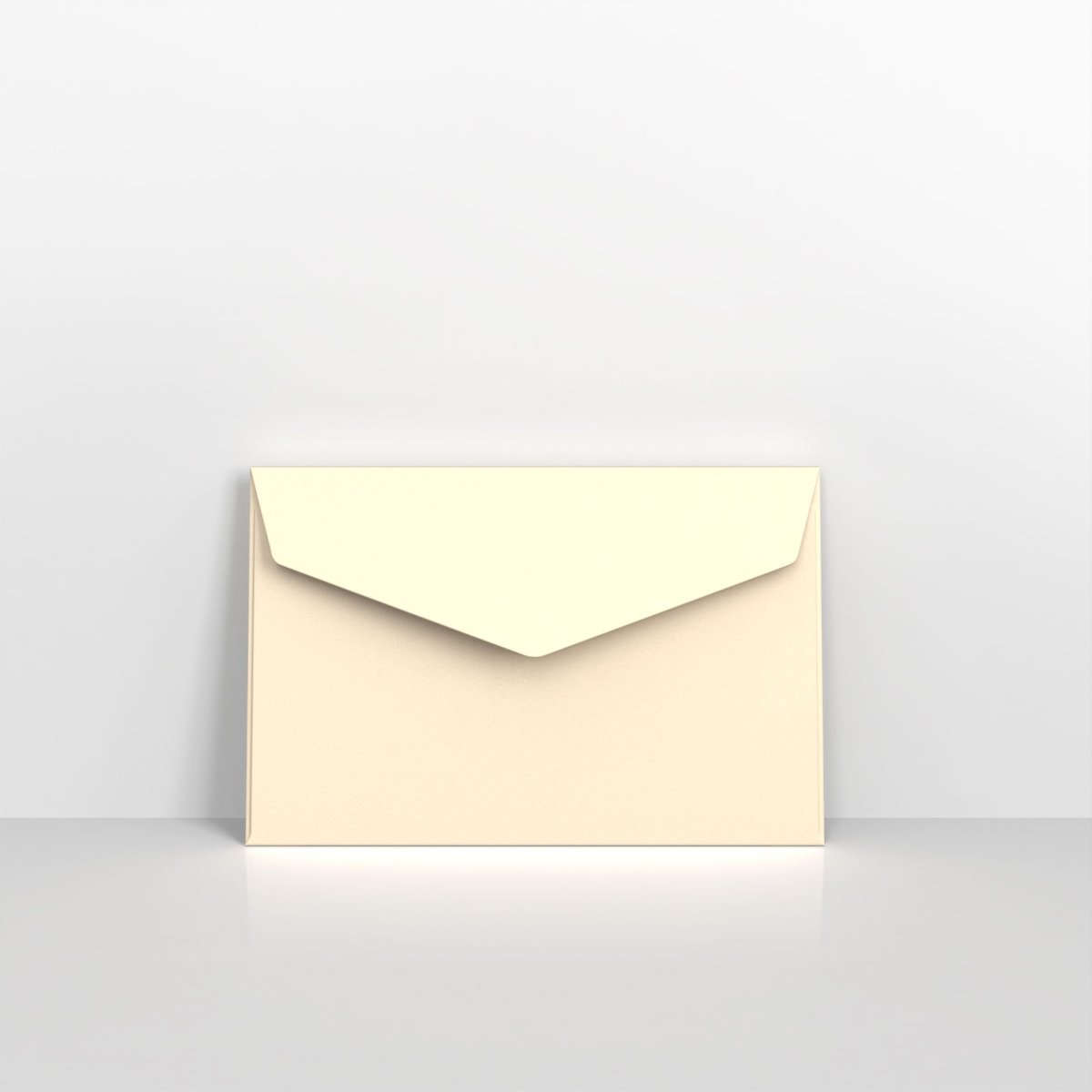 Ivory Coloured Peel and Seal V Flap Envelopes - 62 x 94mm