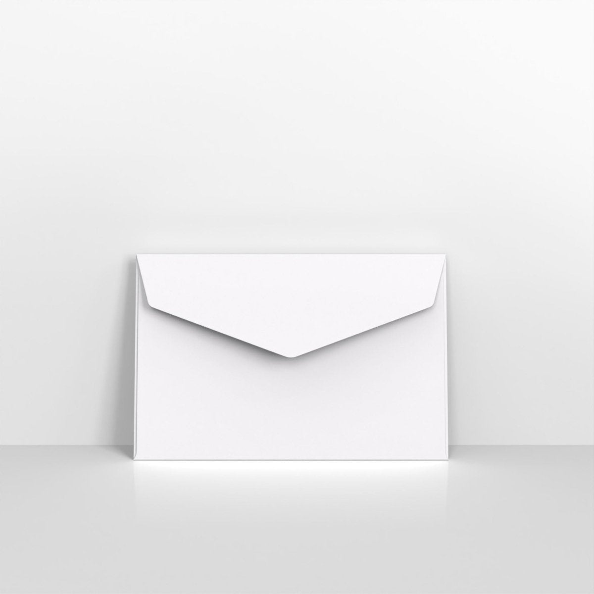 White Coloured Peel and Seal V Flap Envelopes - 62 x 94mm