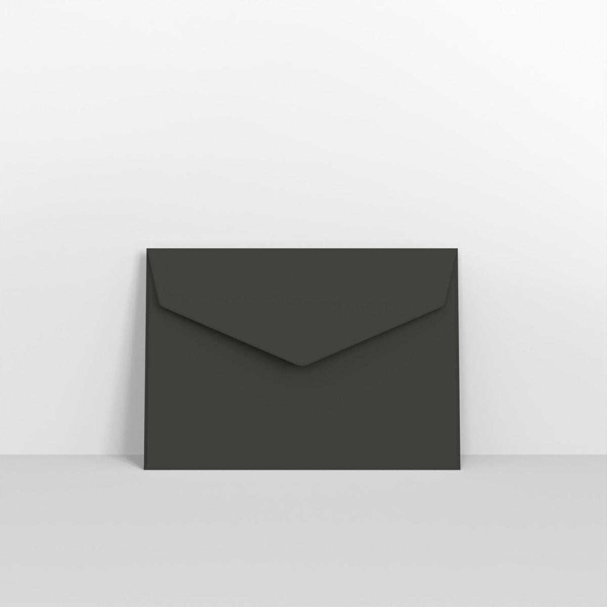 Black Coloured Peel and Seal V Flap Envelopes - C6 - 114 x 162mm