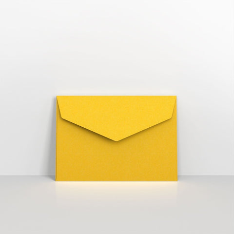 CEVC6DY - Dark Yellow Coloured Peel and Seal V Flap Envelopes - Coloured Peel and Seal Envelope
