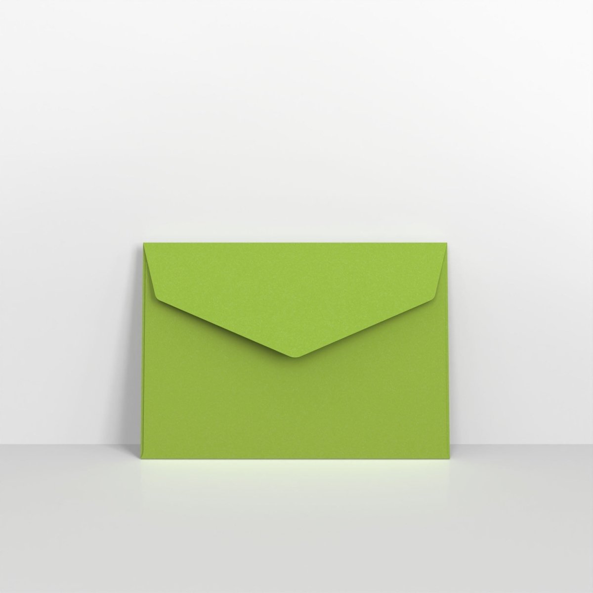 Green Coloured Peel and Seal V Flap Envelopes - C6 - 114 x 162mm