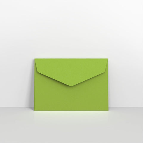 CEVC6GR - Green Coloured Peel and Seal V Flap Envelopes - Coloured Peel and Seal Envelope