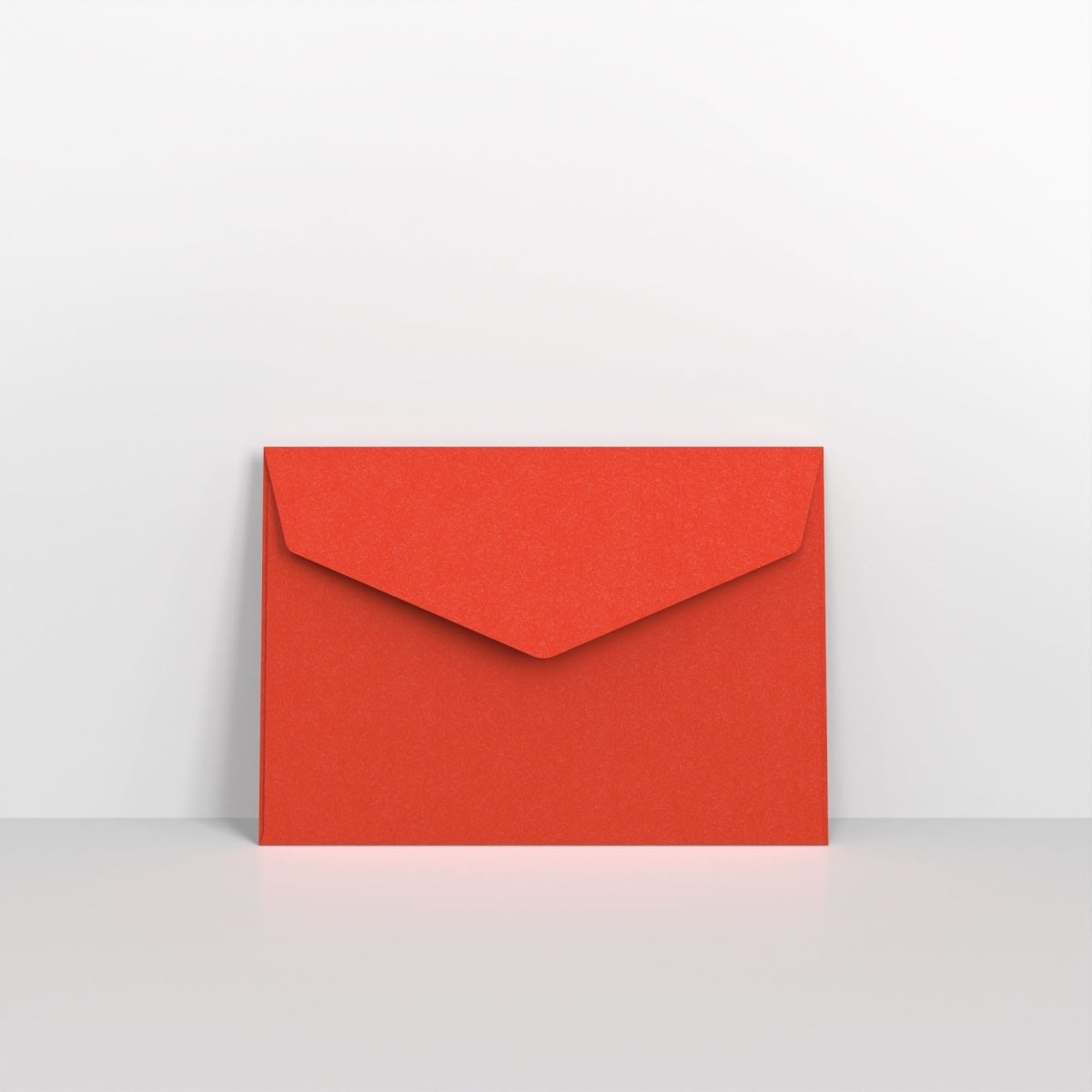 Red Coloured Peel and Seal V Flap Envelopes - C6 - 114 x 162mm