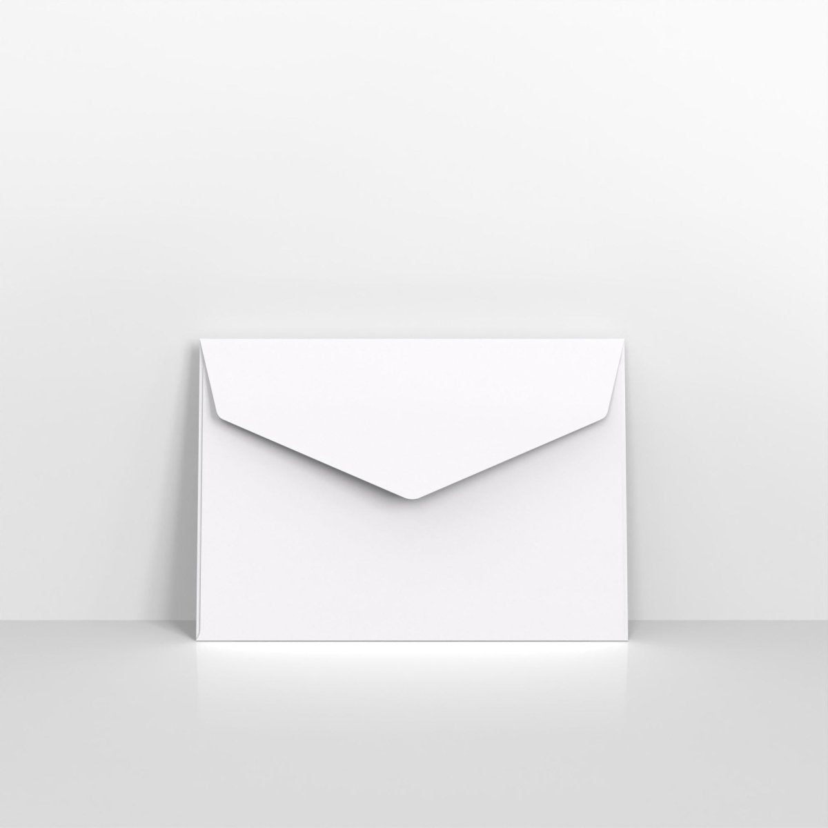 White Coloured Peel and Seal V Flap Envelopes - C6 - 114 x 162mm