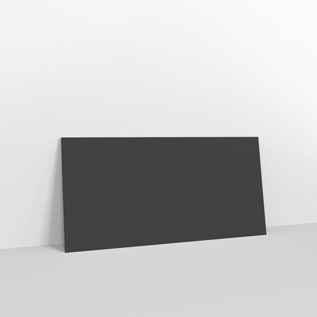 Black Coloured Peel and Seal V Flap Envelopes - DL - 110 x 220mm