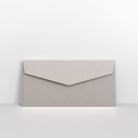 CEVDLS - Silver Coloured Peel and Seal V Flap Envelopes - Coloured Peel and Seal Envelope