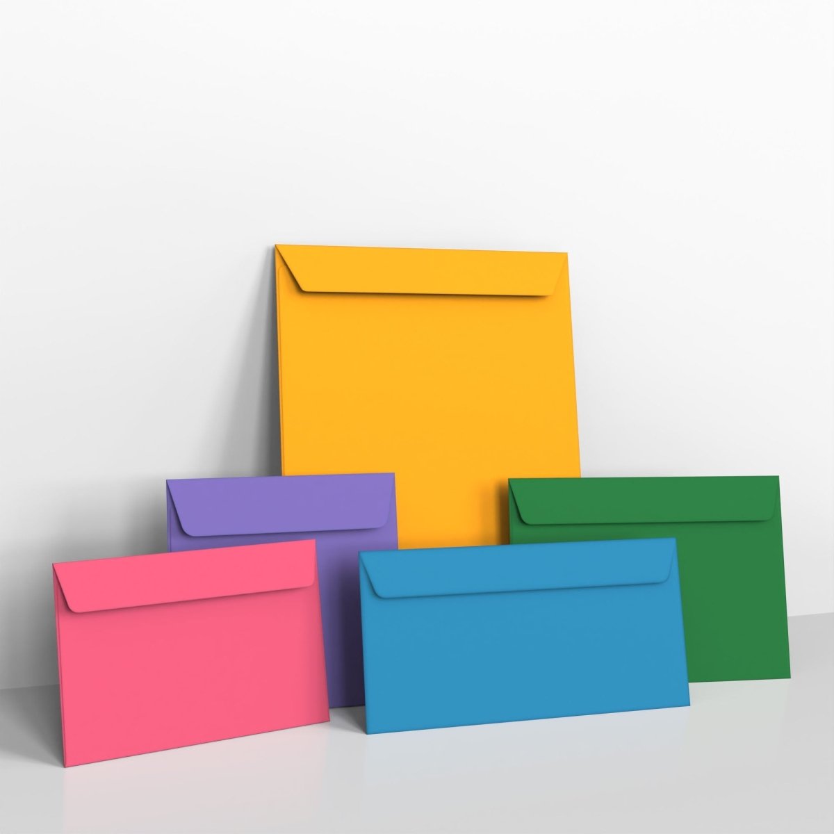 Coloured Peel and Seal Envelope Starter Pack (125 Envelope Pack) -