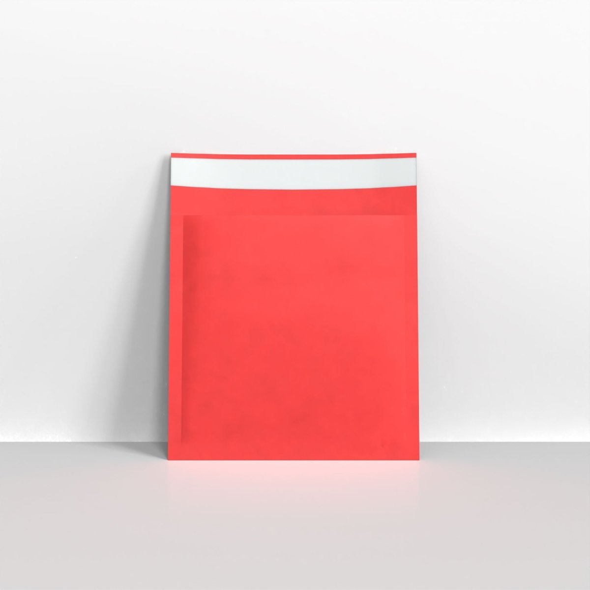 Red Paper Finish Bubble Bag Mailers - Square - 165 x 165mm
