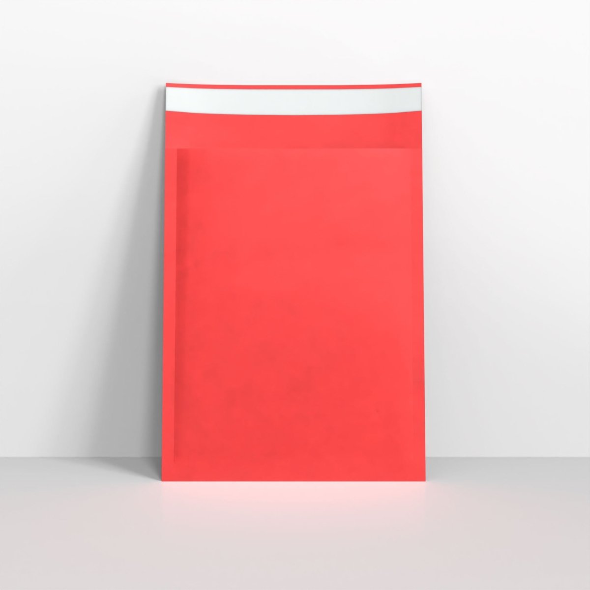 Red Paper Finish Bubble Bag Mailers -