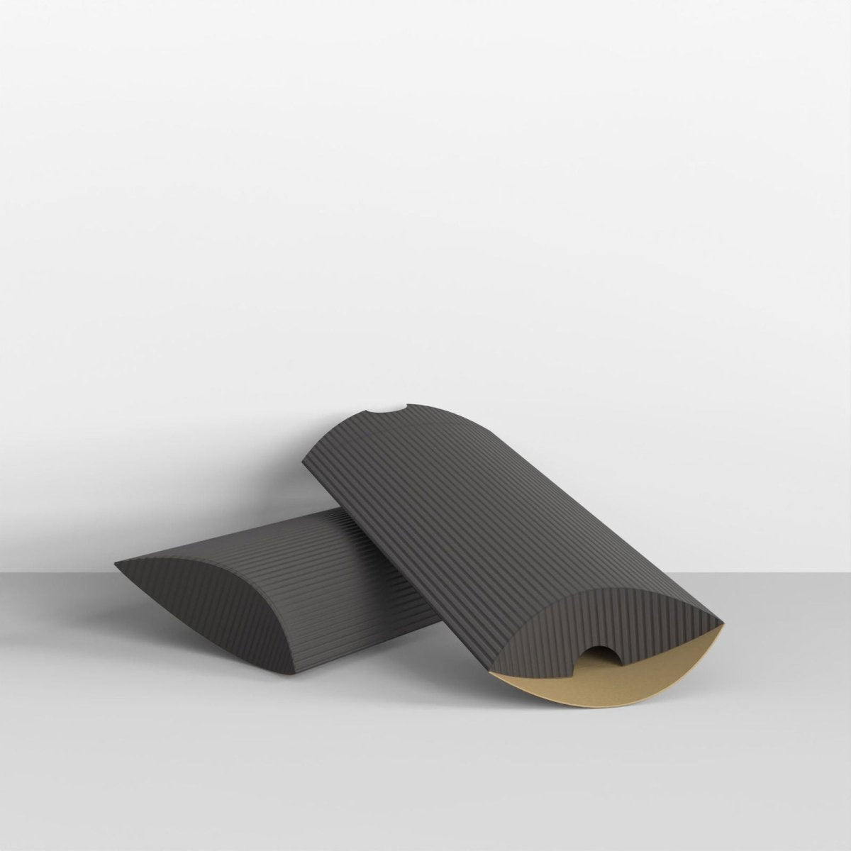 Black Corrugated Pillow Boxes - DL - 110 x 220mm