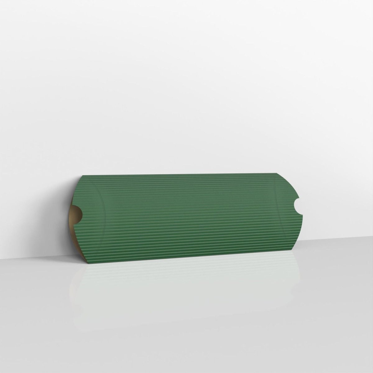 Dark Green Corrugated Pillow Boxes - DL - 110 x 220mm