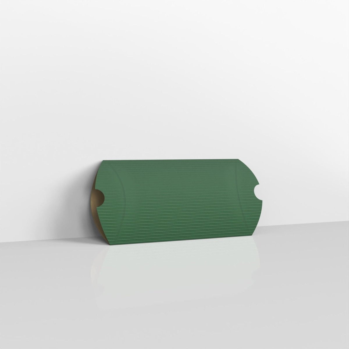Dark Green Corrugated Pillow Boxes - DL - 110 x 220mm