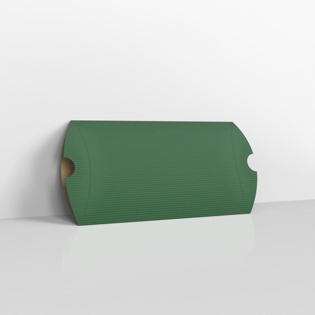 Dark Green Corrugated Pillow Boxes - DL - 110 x 220mm