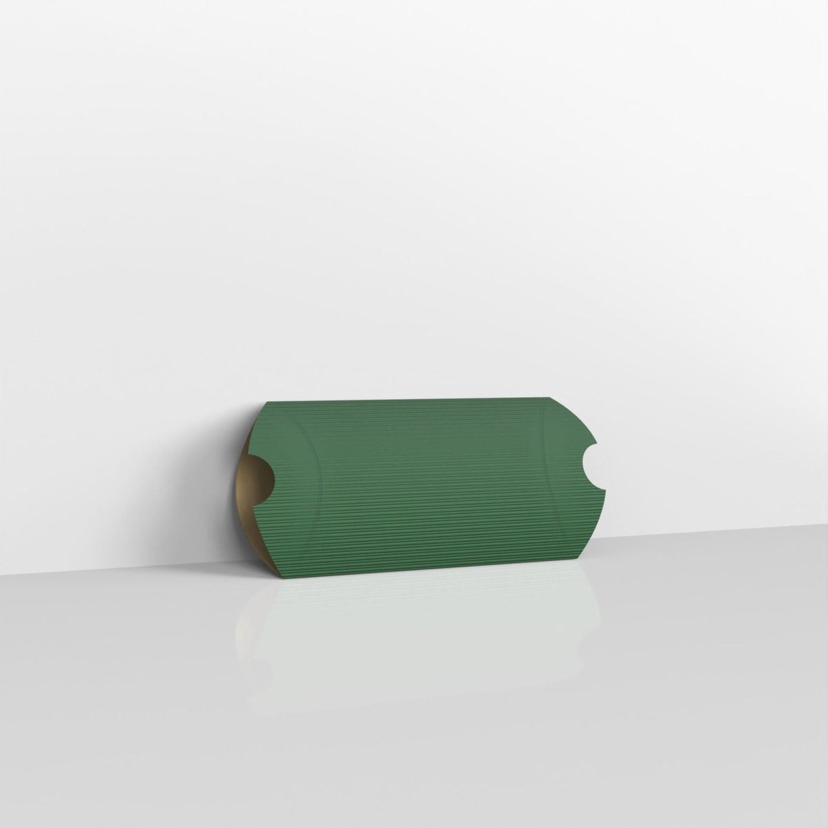 Dark Green Corrugated Pillow Boxes - C6 - 114 x 162mm