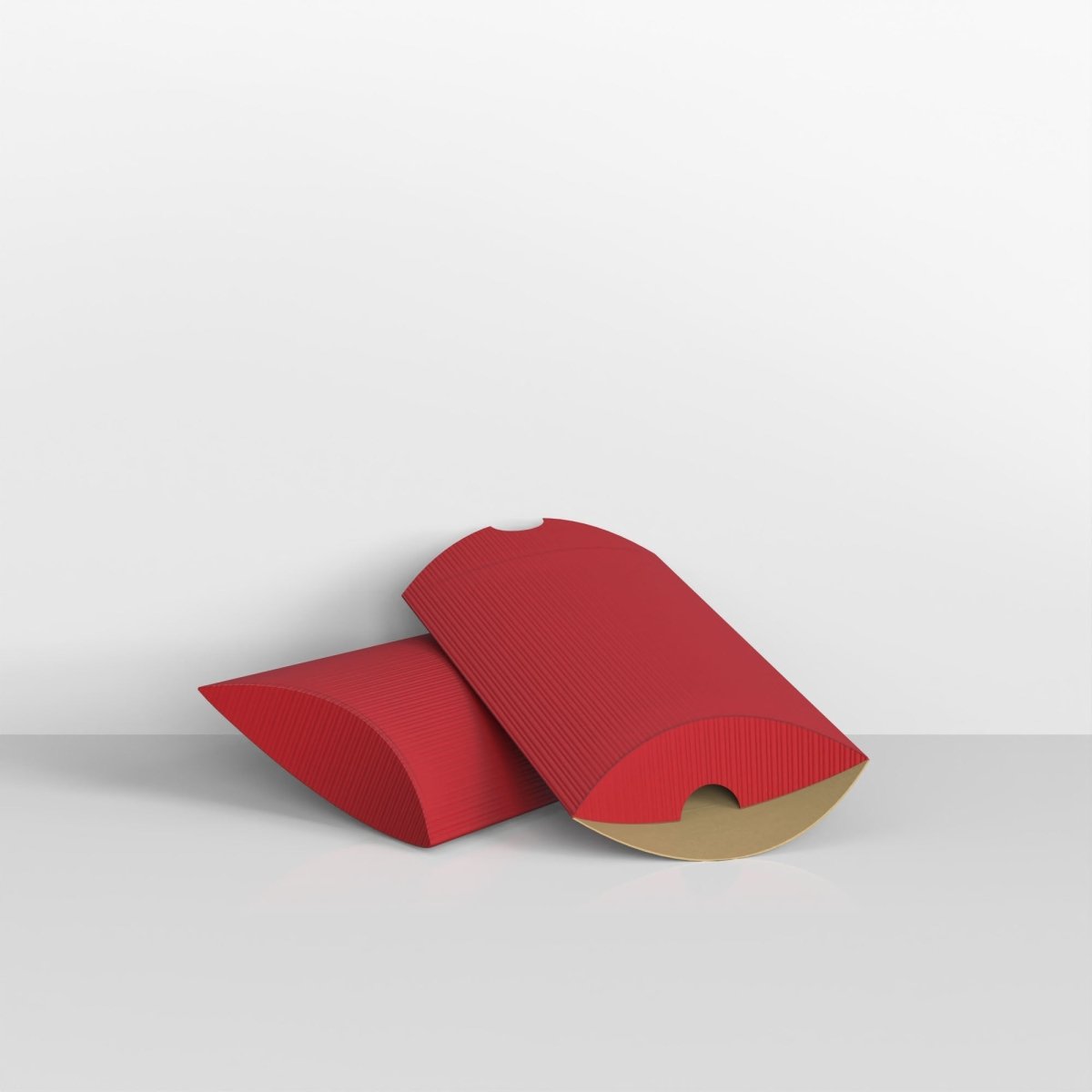 Red Corrugated Pillow Boxes - C6 - 114 x 162mm