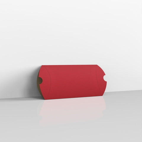 CPB114R - Red Corrugated Pillow Boxes - Pillow Boxes