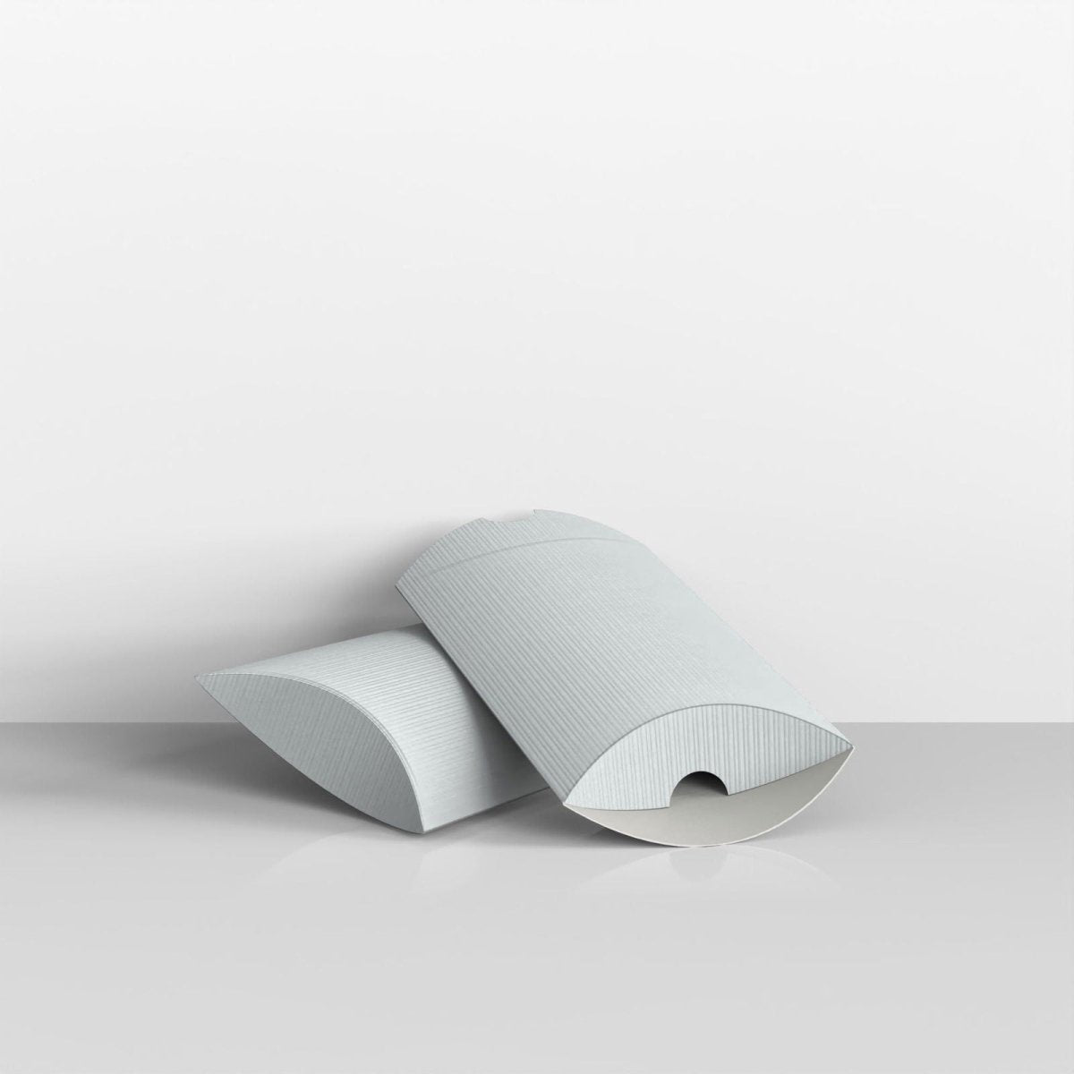 Silver Corrugated Pillow Boxes - C6 - 114 x 162mm