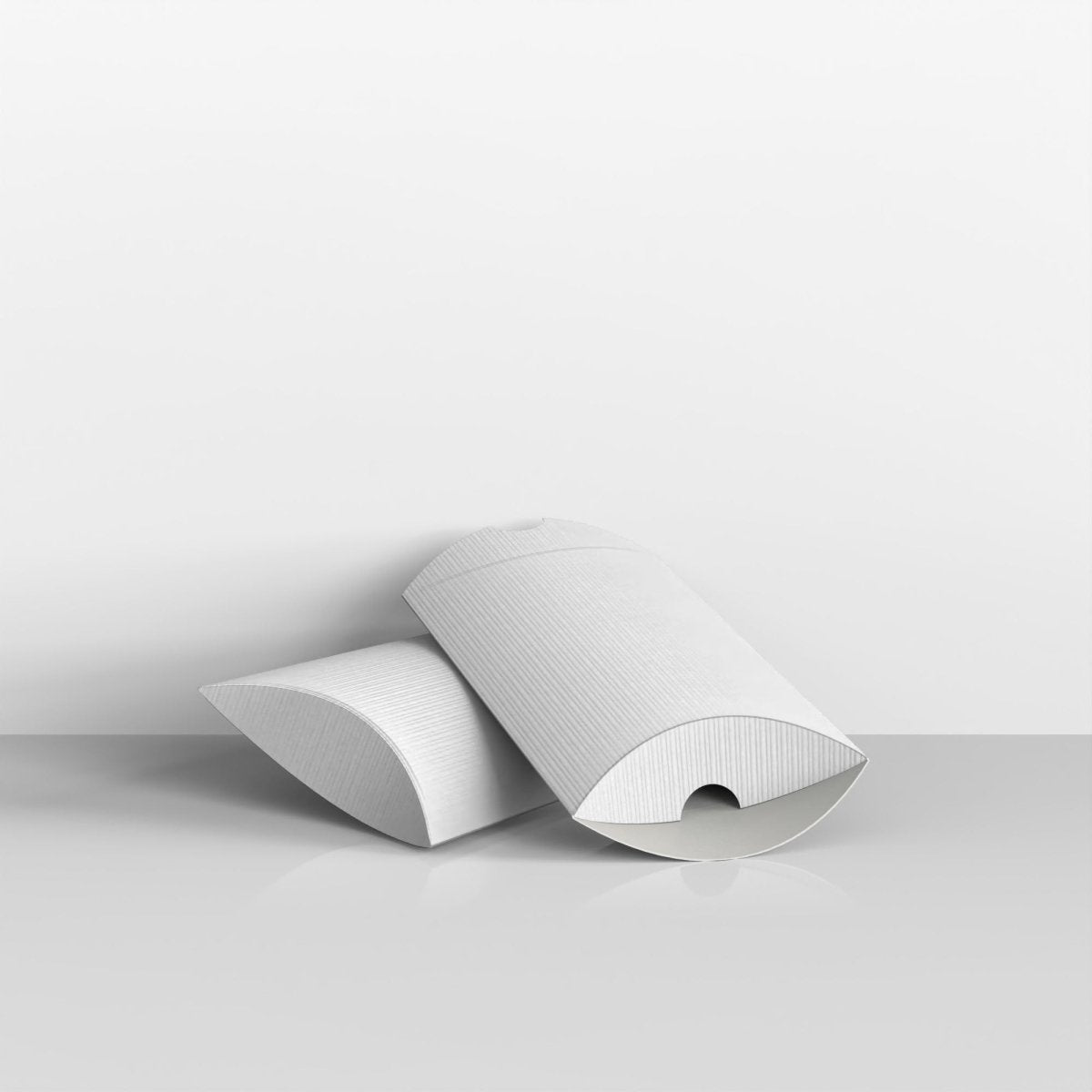 White Corrugated Pillow Boxes - C6 - 114 x 162mm