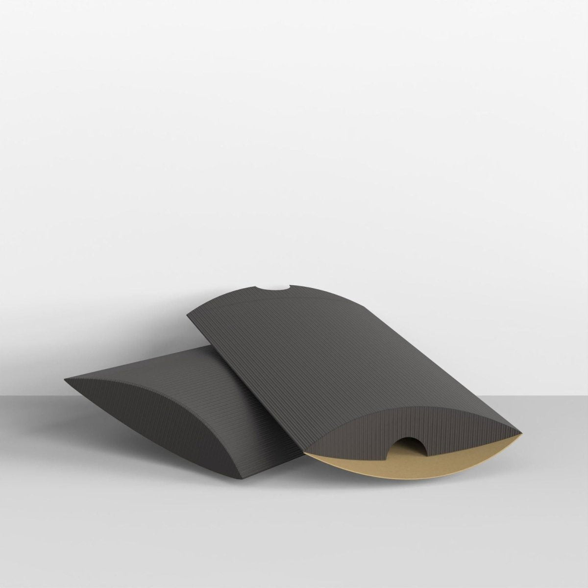 Black Corrugated Pillow Boxes - C5 - 162 x 229mm