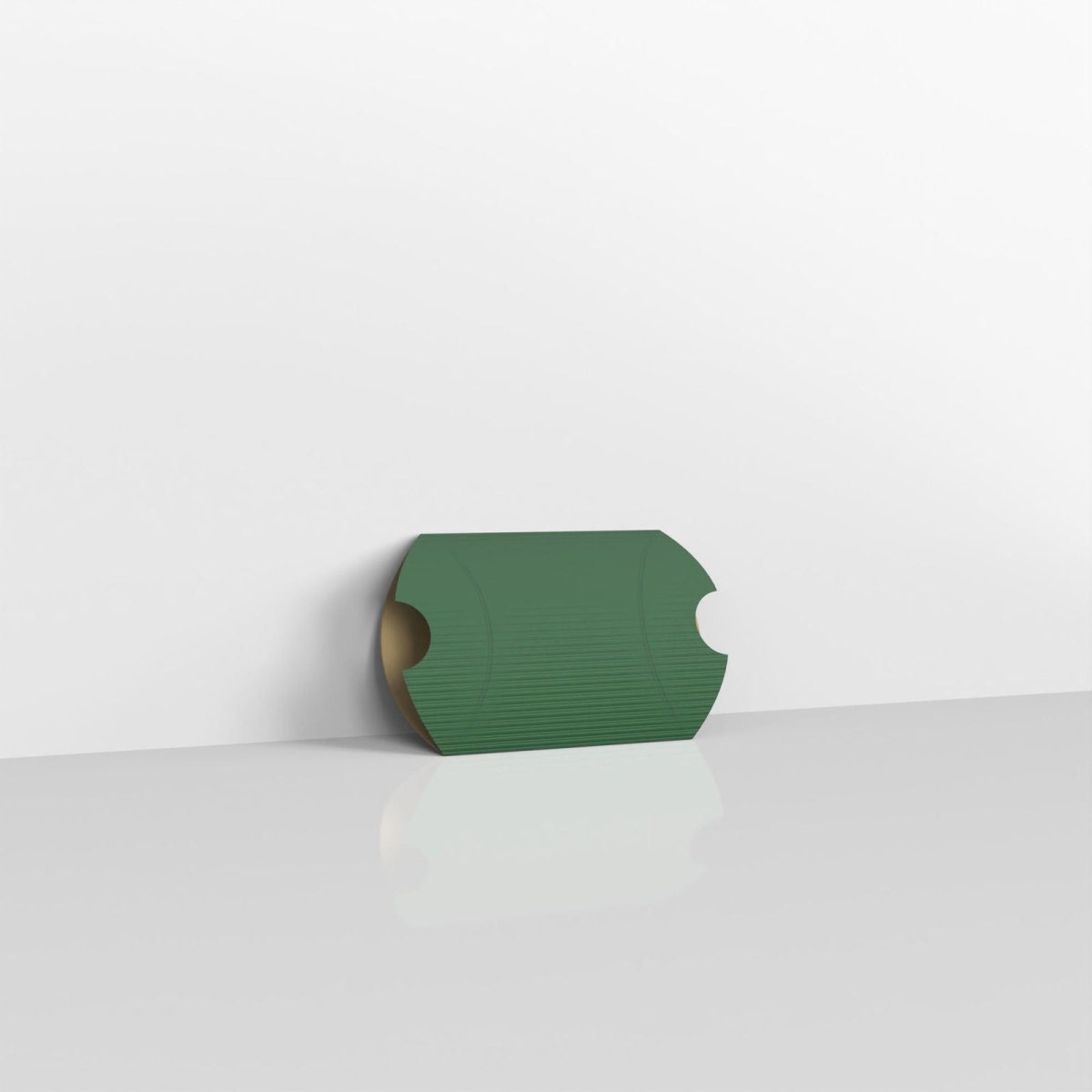 Dark Green Corrugated Pillow Boxes - 81 x 113mm