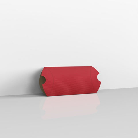 CPB81R - Red Corrugated Pillow Boxes - Pillow Boxes