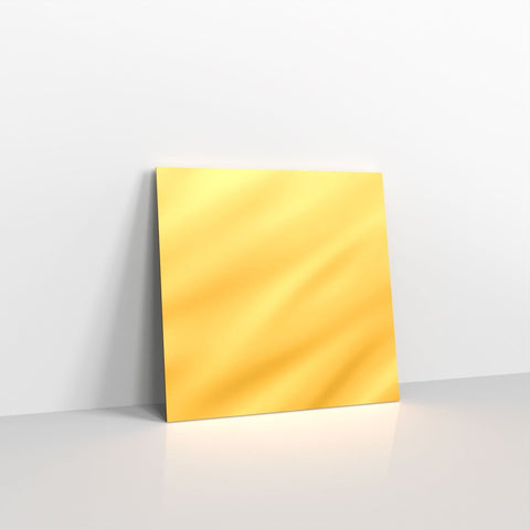 D04100 - Gold Metallic Coloured Gummed Greeting Card V Flap Envelopes - Greeting Card Envelopes