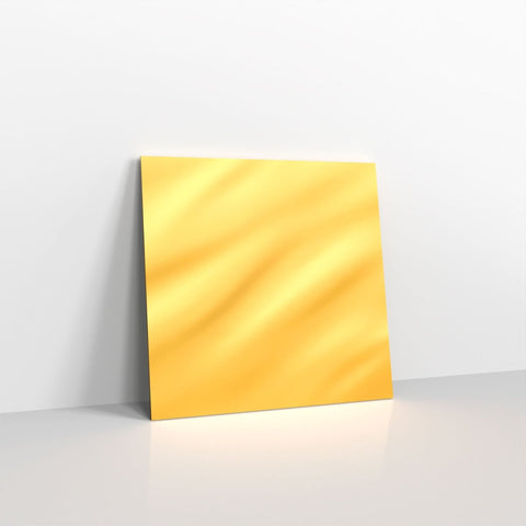 D04130 - Gold Metallic Coloured Gummed Greeting Card V Flap Envelopes - Greeting Card Envelopes