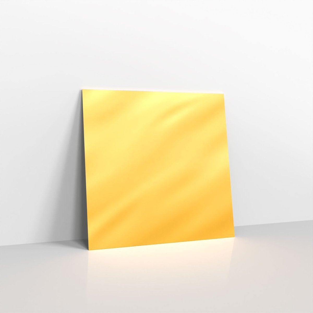 Gold Metallic Coloured Gummed Greeting Card V Flap Envelopes - Square - 140 x 140mm