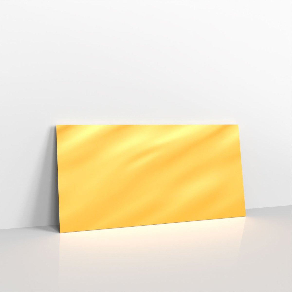 Gold Metallic Coloured Gummed Greeting Card V Flap Envelopes - DL - 110 x 220mm