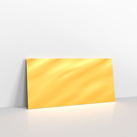 D04DL - Gold Metallic Coloured Gummed Greeting Card V Flap Envelopes - Greeting Card Envelopes