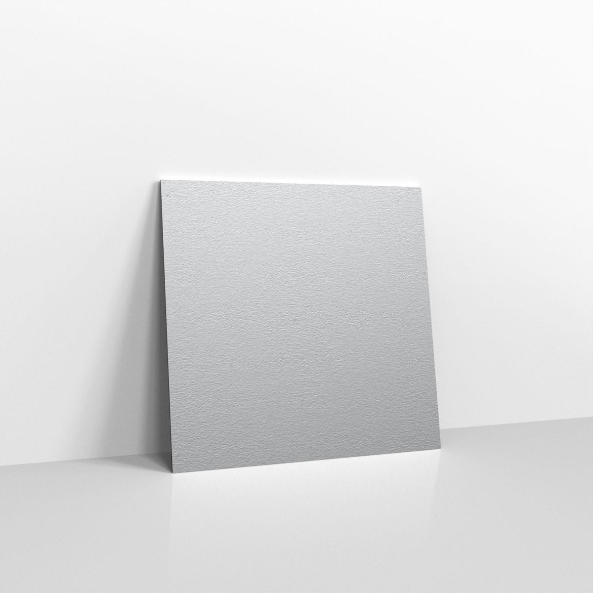 Metallic Silver Coloured Gummed V Flap Envelopes - Square - 116 x 116mm