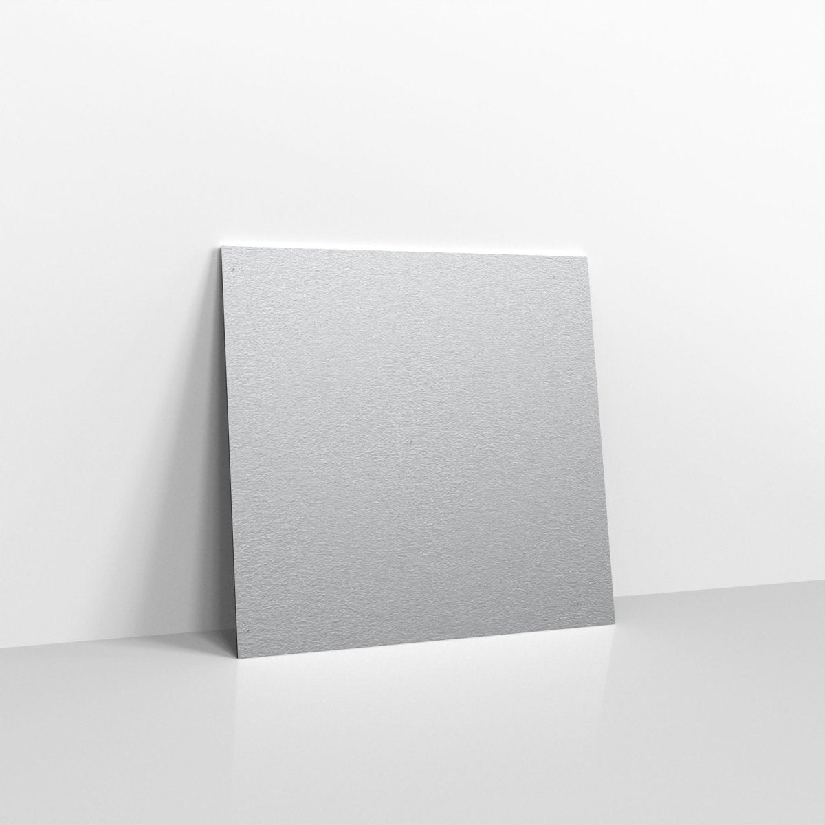 Metallic Silver Coloured Gummed V Flap Envelopes - Square - 130 x 130mm