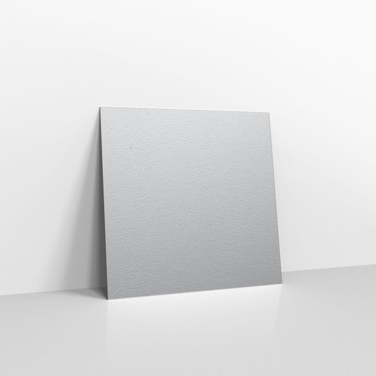 Metallic Silver Coloured Gummed V Flap Envelopes - Square - 140 x 140mm