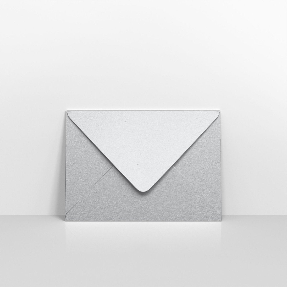Metallic Silver Coloured Gummed V Flap Envelopes - 152 x 216mm