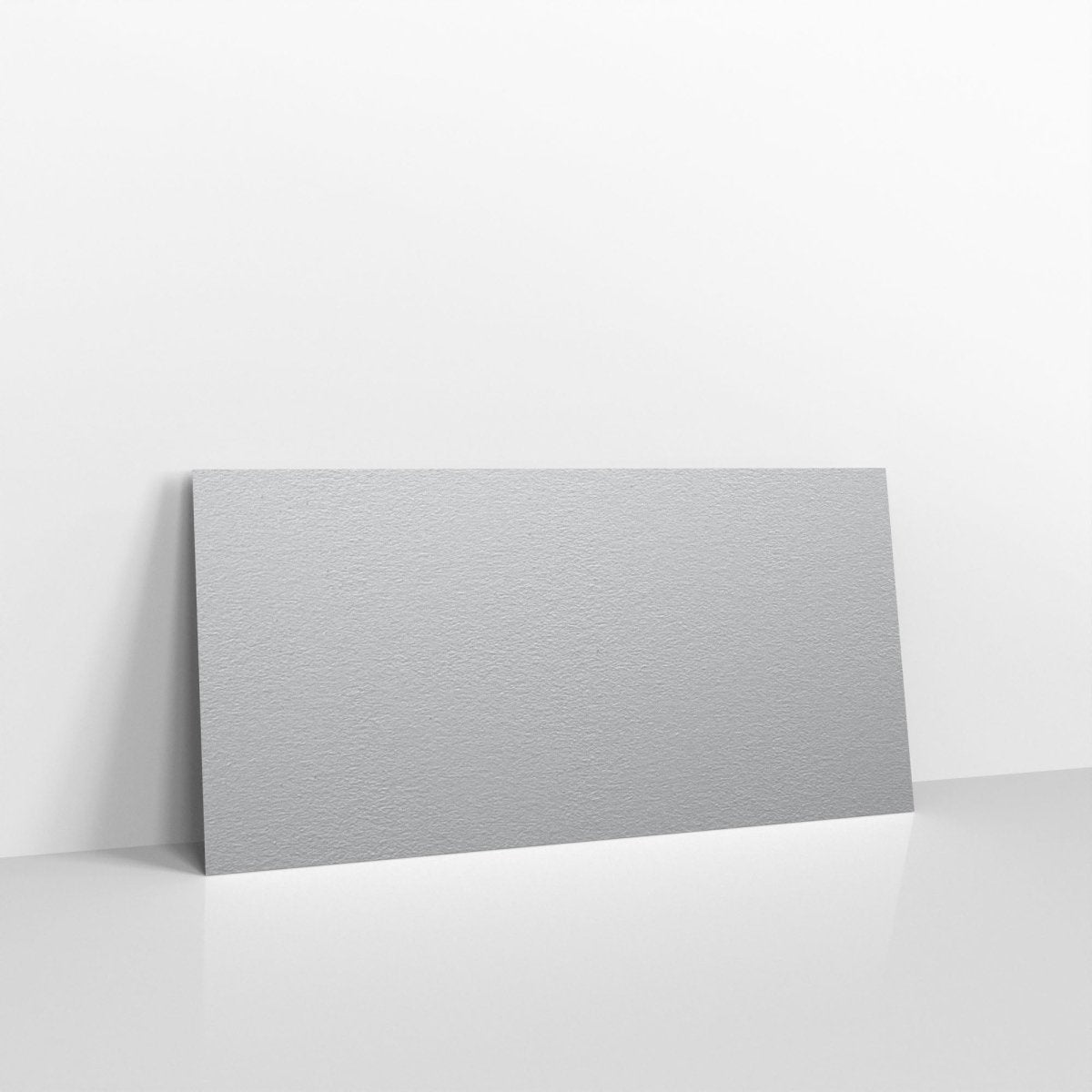 Metallic Silver Coloured Gummed V Flap Envelopes - DL - 110 x 220mm