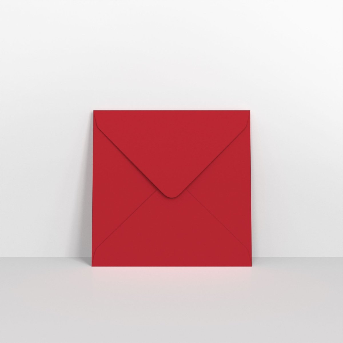 Dark Red Coloured Gummed V Flap Envelopes - Square - 110 x 110mm