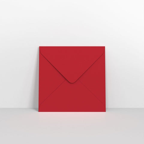 GC110110DR - Dark Red Coloured Gummed V Flap Envelopes - Greeting Card Envelopes