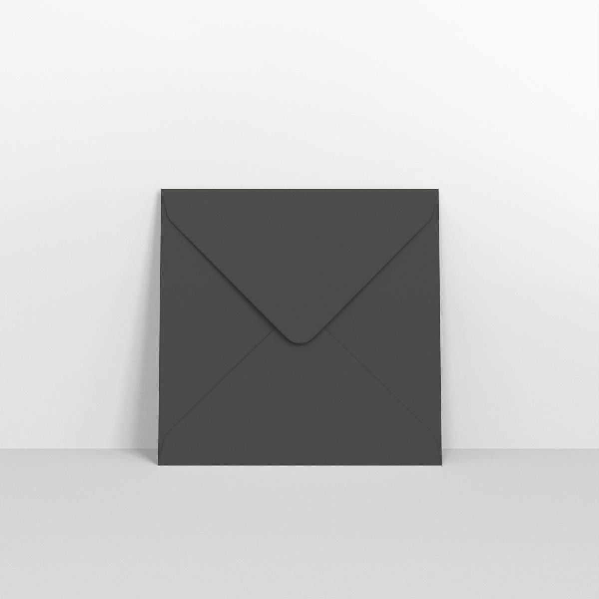 Black Coloured Gummed V Flap Envelopes - Square - 116 x 116mm